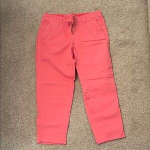 crown & ivy Coral Pink Cropped pants